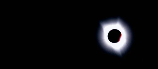 Eclipse Solar Total Momento Antes Totalidad — Foto de Stock