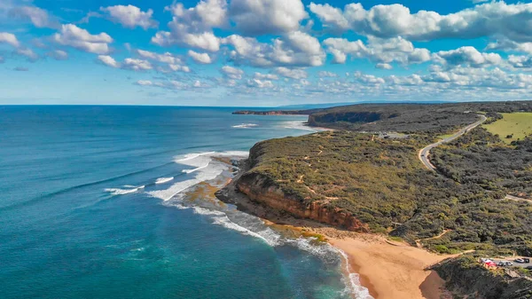 Aerial View Torquay Beach Great Ocean Road Australia — Stock Fotó
