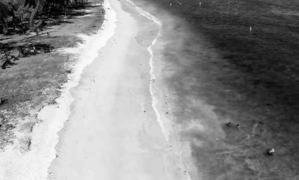 毛里求斯岛Flic Flac海滩的空中景观 — 图库照片