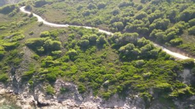 Skiathos 'ta Krifi Ammos hava görüntüsü.