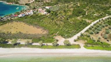 Yunanistan, Alonissos Sahili 'nin güzel hava manzarası