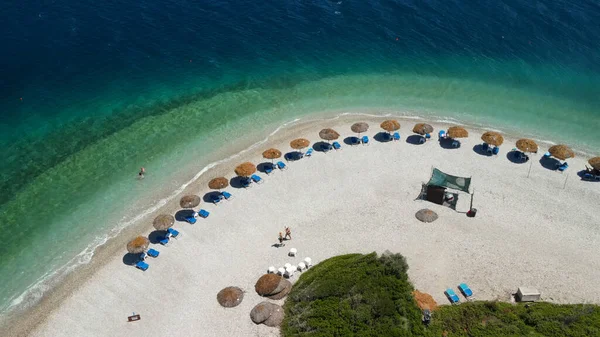 Vista Aérea Playa Agios Dimitrios Alonissos Grecia —  Fotos de Stock