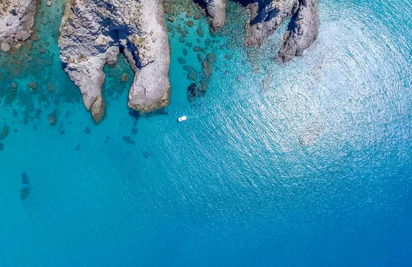 Havadan Görünümü Güzel Okyanus Calabria Talya — Stok fotoğraf