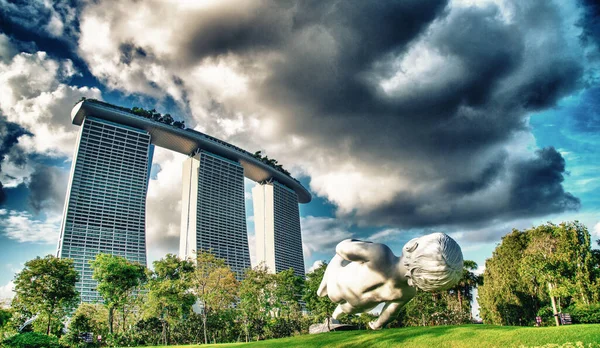 Singapur Enero 2020 Marina Bay Sands Hotel Icono Ciudad Fue — Foto de Stock