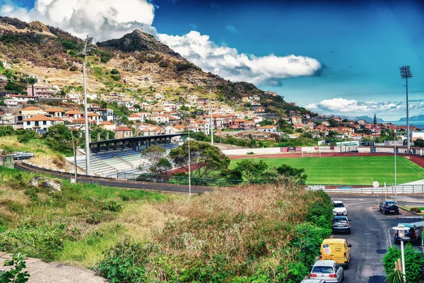 Madeira Portugal September 2022 Soccer Stadium Machico Madeira Island — Stock Photo, Image