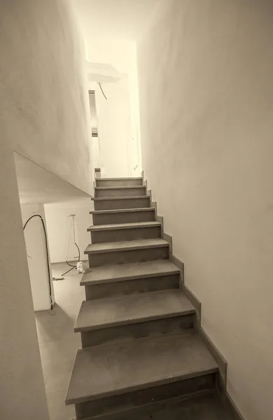 Escadas Para Sala Porão Novo Apartamento — Fotografia de Stock