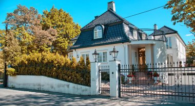 Oslo, Norveç. güzel bir şehir Mimarlık ve renkleri yaz sezonu.