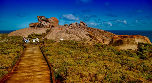 Isla Kangaroo Australia Septiembre 2018 Rocas Notables Largo Del Parque —  Fotos de Stock