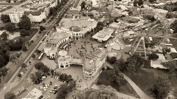 Aerial View Prater Huvipuisto Wienin Kaupunkikuva Itävalta — kuvapankkivalokuva