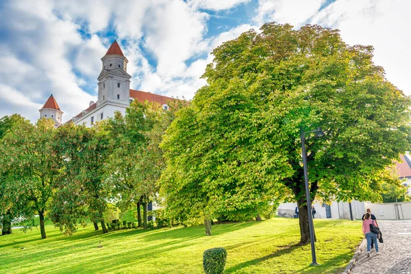 Bratislava Slott Eller Bratislavsky Hrad Det Den Viktigaste Slottet Bratislava — Stockfoto