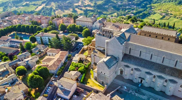 비에토 Orvieto 이탈리아 중부의 도시이다 드론의 놀라운 — 스톡 사진