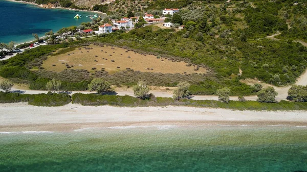 Schöne Luftaufnahme Des Strandes Von Alonissos Griechenland — Stockfoto