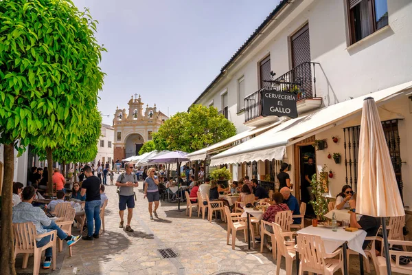 Zahara Sierra Spanien April 2023 Schöne Mittelalterliche Straßen Und Weiße — Stockfoto