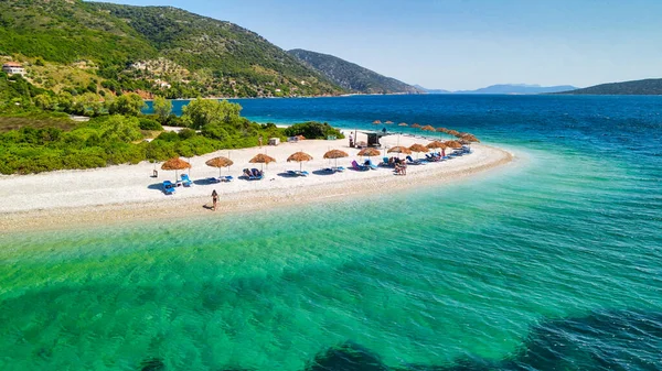 Flygfoto Över Stranden Agios Dimitrios Alonissos Grekland — Stockfoto