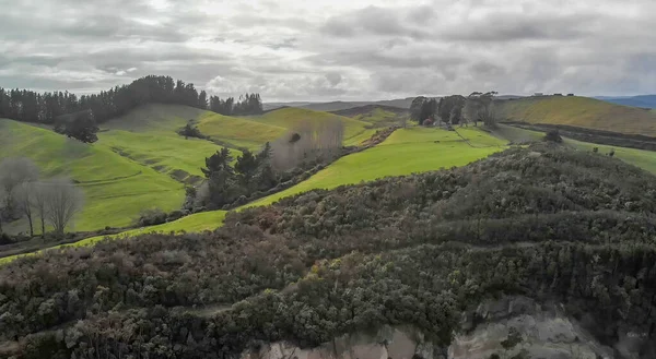Aerial View Turangi Landscape Sunset New Zealand — Stockfoto