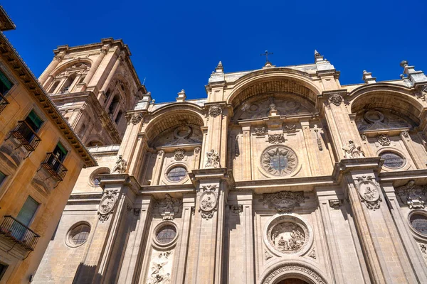Vista Exterior Catedral Granada Andaluzia — Fotografia de Stock