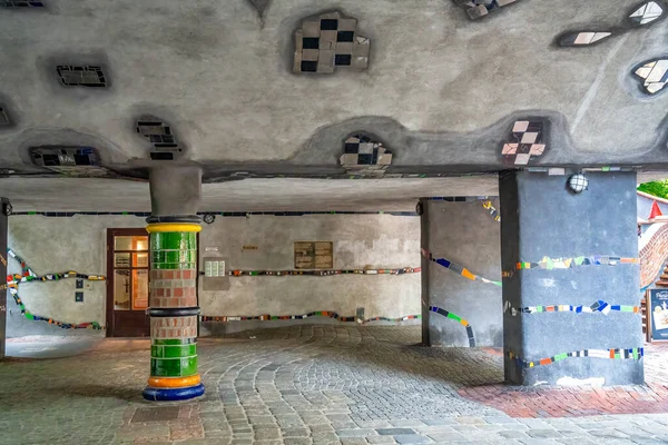 Hundertwasser Ház Bécsben Ausztriában — Stock Fotó