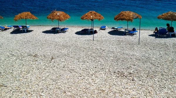 希腊Alonissos Agios Dimitrios海滩的空中景观 — 图库照片