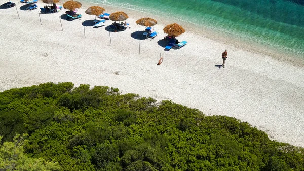 Vista Aérea Playa Agios Dimitrios Alonissos Grecia —  Fotos de Stock