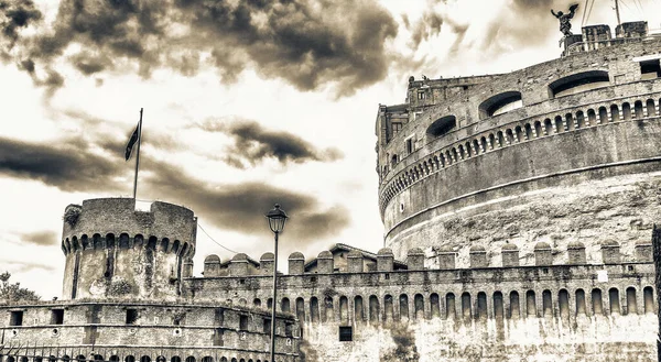 Roma Itália Bela Vista Castelo Santo Anjo — Fotografia de Stock