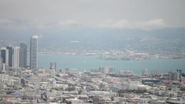 San Francisco Panoramic Aerial View — Stock Video