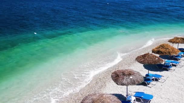 Agios Dimitrios Beach夏のシーズン Alonissos ギリシャ — ストック動画