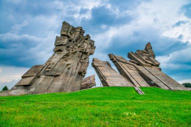 Litvanya, Kaunas 'taki Yahudi Soykırımı Anıtı.