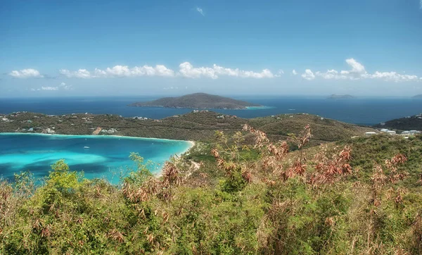 Εξαιρετικό Παράκτιες Χρώματα Του Αγίου Θωμά Θαλασσογραφία Του Virgin Islands — Φωτογραφία Αρχείου