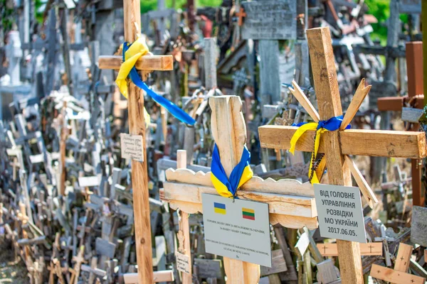 Hill Crosses Kryziu Kalnas Litouwen — Stockfoto