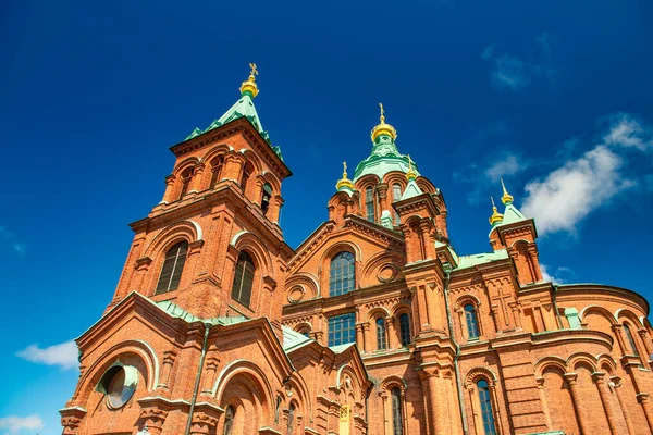 Uspenski Kathedrale Einem Sonnigen Tag Helsinki — Stockfoto