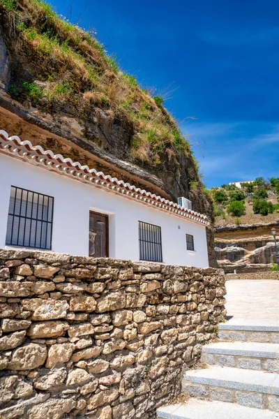 Setenil Las Bodegas Typisches Andalusisches Dorf Mit Weißen Häusern Und — Stockfoto