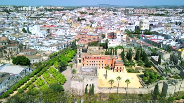 Jerez Frontera Alcazar Andaluzja — Wideo stockowe