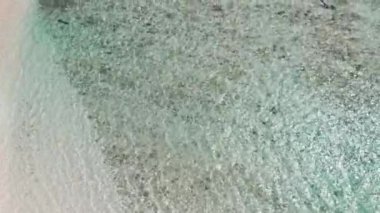 Gabriel Adası, Mauritius. Güneşli bir günde İHA 'dan hava görüntüsü.
