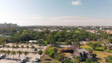 Jüpiter Dubois Parkı 'nın insansız hava aracı, Florida' dan havadan görüntüsü.