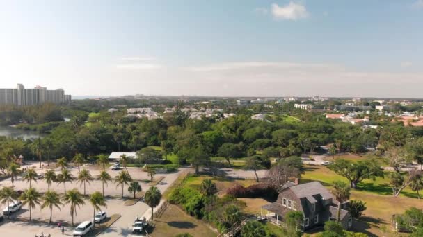 Vista Aérea Júpiter Dubois Park Desde Dron Florida — Vídeos de Stock