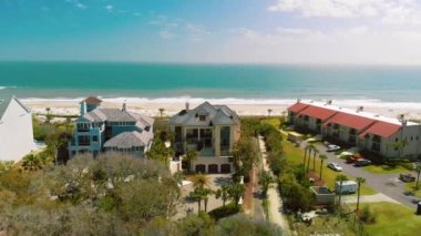 Amazing aerial view of Amelia Island from drone, Florida - USA.
