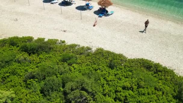 Agios Dimitrios Beach Summer Season Alonissos Greece — Stock Video