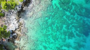 Cape Amarandos, Yunanistan 'da hava manzarası.