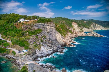 Yunanistan 'da Agios Ioannis Sahili ve.