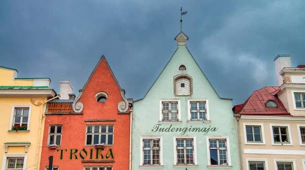 Tallinn Estonia Julio 2017 Casas Coloridas Del Casco Antiguo — Foto de Stock