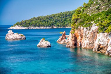 Stafilos ve Velanio Sahili manzarası.