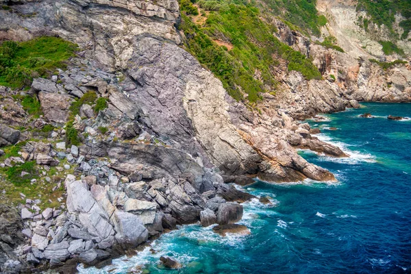 Strand Und Küste Von Agios Ioannis Skopelos Griechenland — Stockfoto