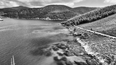 Cape Amarandos Sahili - Yunanistan Havacılık Manzarası.