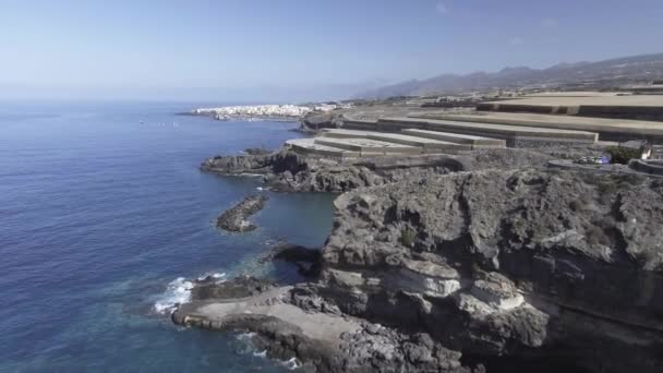 Costa Tenerife Vista Aérea Espanha — Vídeo de Stock
