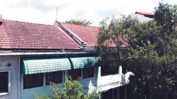 Vue Aérienne Quartier Emerald Hill Road Singapour Maisons Bâtiments Drone — Video