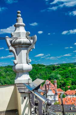 Vilnius ufuk çizgisinin havadan görünüşü, Litvanya.