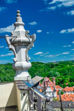 Aerial view of Vilnius skyline, Lithuania. clipart