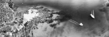 Cape Amarandos Sahili - Yunanistan Havacılık Manzarası.