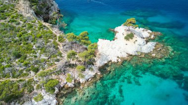 Cape Amarandos Sahili - Yunanistan Havacılık Manzarası.