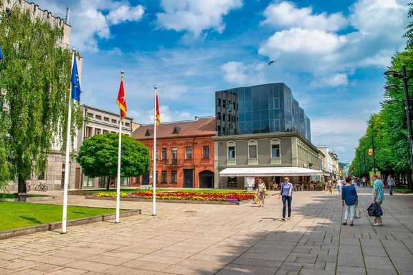 Kaunas Lithuania July 2017 Kaunas Streets Sunny Day — Stock Photo, Image